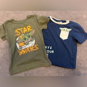 2 Shirt Bundle Star Wars Kids T-shirt Boys 4T